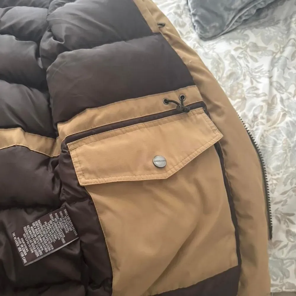 Men's Tan and Brown Michael Kors Jacket